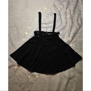 Skirt with suspenders